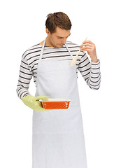 Image showing cooking man over white