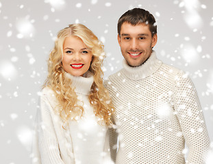 Image showing family couple in a sweaters