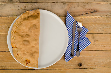 Image showing Homemade calzone