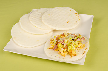 Image showing Serving of arepas