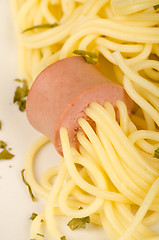 Image showing Sausage pasta