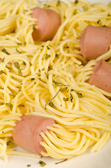 Image showing Sausage pasta