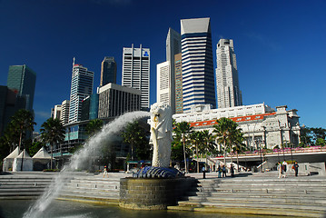 Image showing merlion singapore daylight