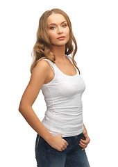 Image showing beautiful woman in casual clothes