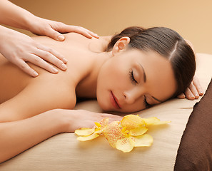 Image showing beautiful woman in massage salon