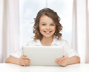 Image showing girl with tablet pc