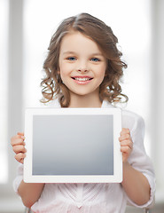 Image showing girl with tablet pc