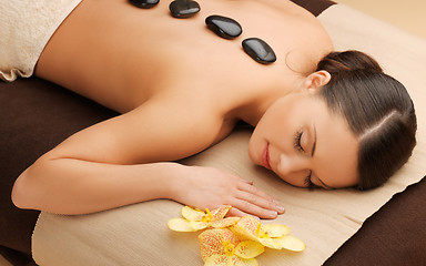 Image showing beautiful woman in spa salon