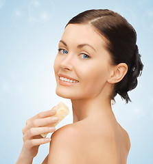 Image showing woman with soap