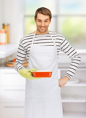 Image showing cooking man in kitchen