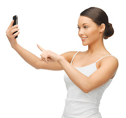 Image showing woman with smartphone