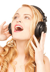 Image showing woman with headphones