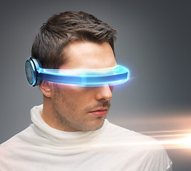 Image showing man with futuristic glasses