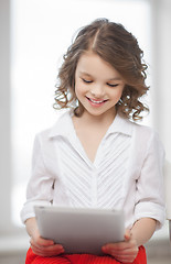 Image showing girl with tablet pc