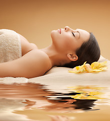 Image showing beautiful woman in spa salon