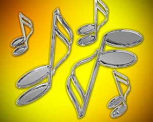 Image showing Chrome semi-quavers