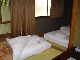 Image showing Beds in a Traditional Japenese Guest House