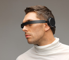 Image showing man with futuristic glasses