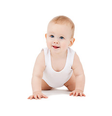 Image showing crawling baby boy