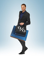 Image showing man with shopping bags