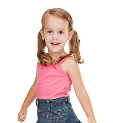 Image showing litle girl in casual clothes