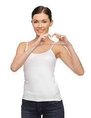 Image showing woman in blank t-shirt