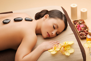 Image showing beautiful woman in spa salon