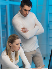 Image showing man and woman in laboratory