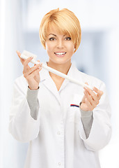 Image showing doctor with toothbrush