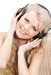 Image showing woman with headphones