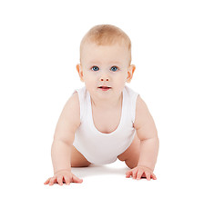 Image showing crawling baby boy