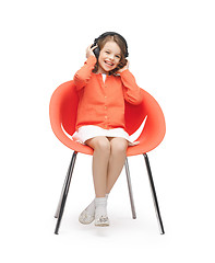Image showing girl with headphones