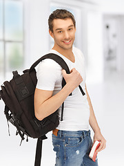 Image showing travelling student