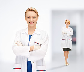 Image showing two attractive female doctors