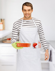 Image showing cooking man at kitchen