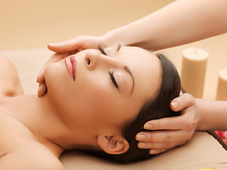 Image showing beautiful woman in massage salon