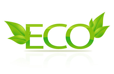 Image showing illustration of eco sign