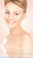 Image showing beautiful woman with updo hair