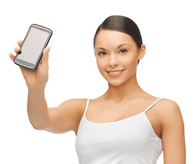 Image showing woman with smartphone