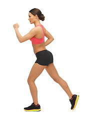 Image showing beautiful sporty woman doing exercise
