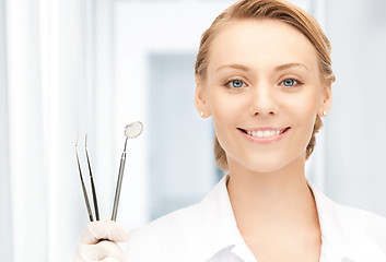 Image showing dentist with tools