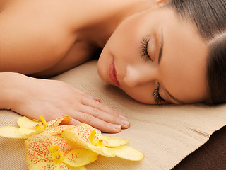 Image showing beautiful woman in spa salon