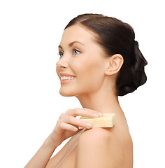 Image showing woman with soap