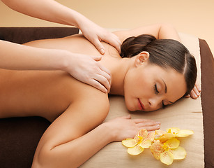 Image showing beautiful woman in massage salon