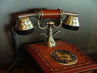 Image showing old fashioned phone