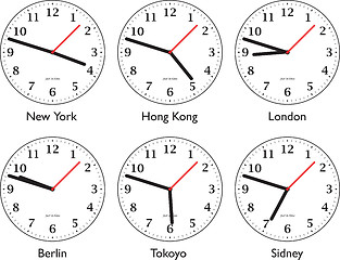 Image showing time around the world