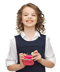 Image showing girl with coin purse