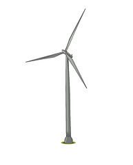 Image showing illustration of wind turbine