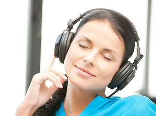 Image showing woman with headphones