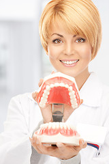 Image showing doctor with jaws